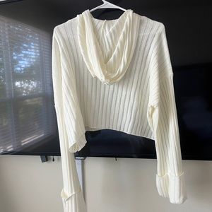 Nasty Gal Small Two piece Crop sweater and Drawstring Ribbed pants